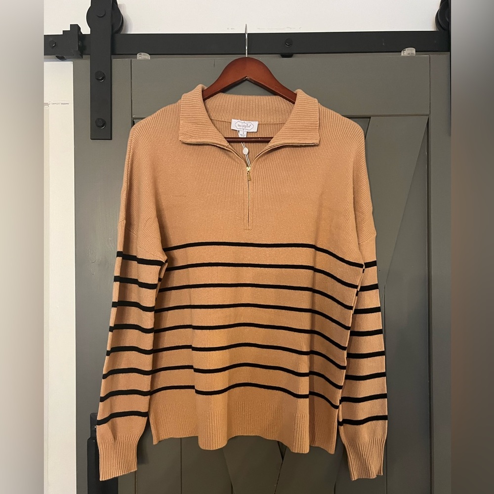 Mudpie quarter zip sweater